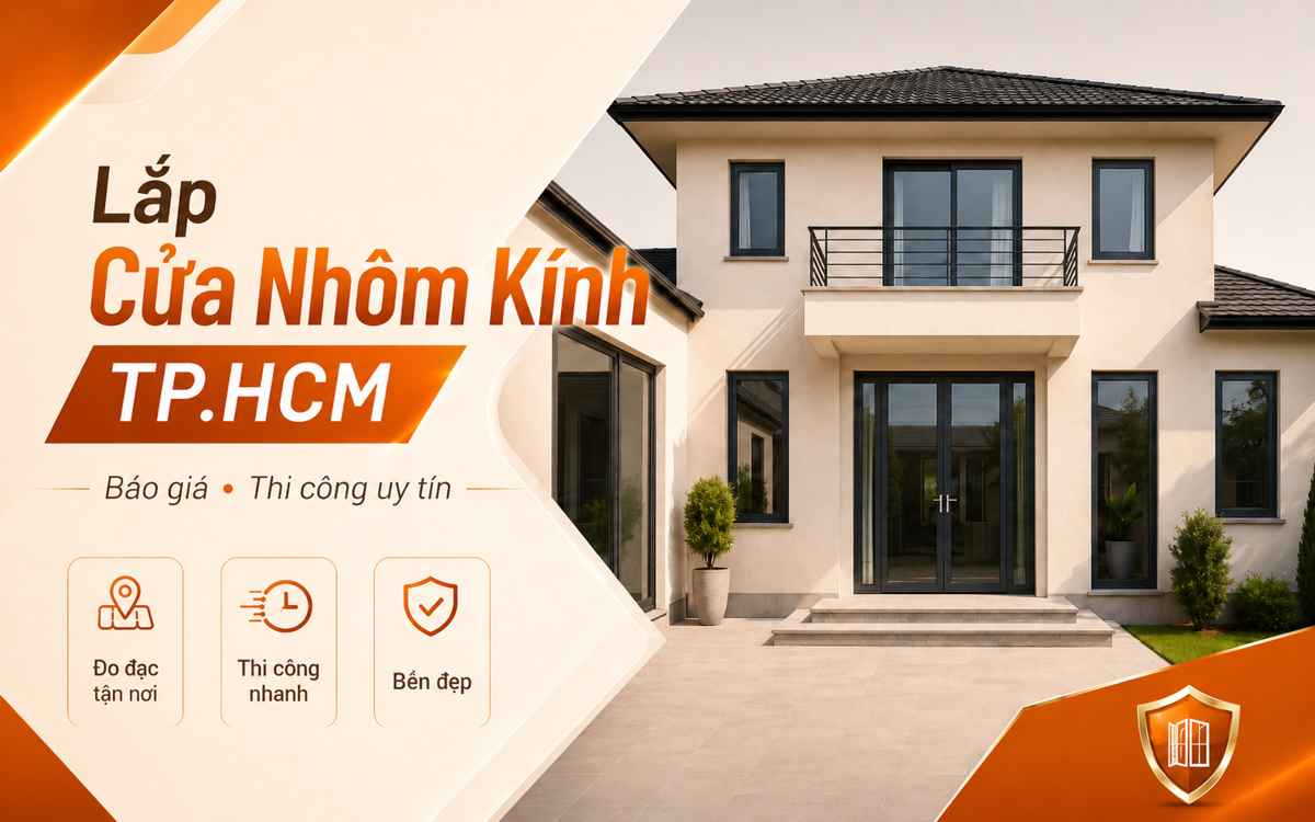 Lắp cửa nhôm kính tại TP.HCM - Báo giá & thi công uy tín