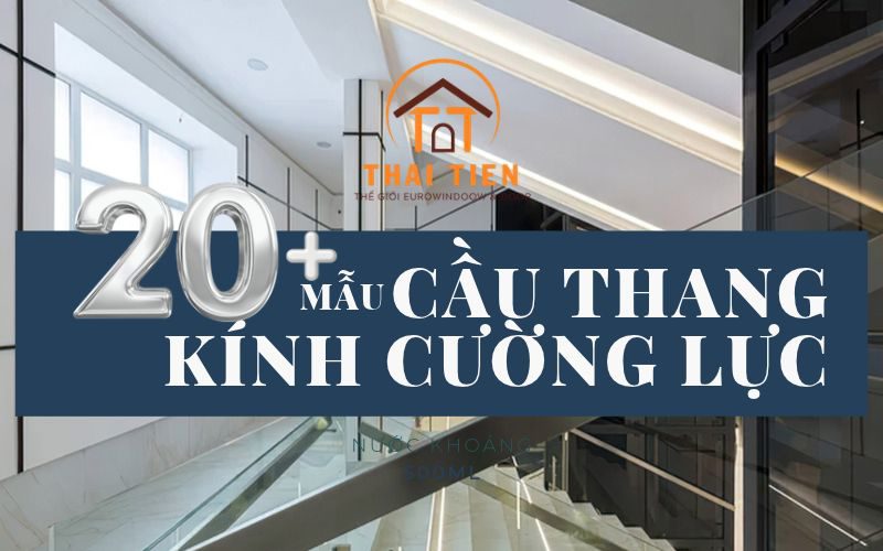 Mẫu cầu thang kính đẹp, hiện đại cho nhà phố năm 2026