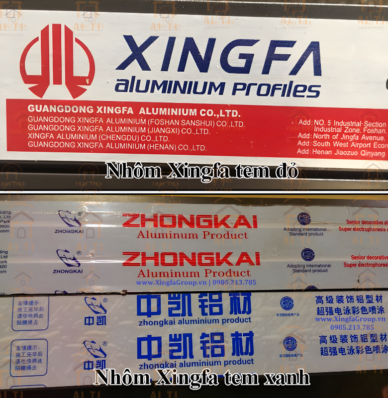 Xuất xứ các loại nhôm Xingfa Vintadoor Thái Tiến