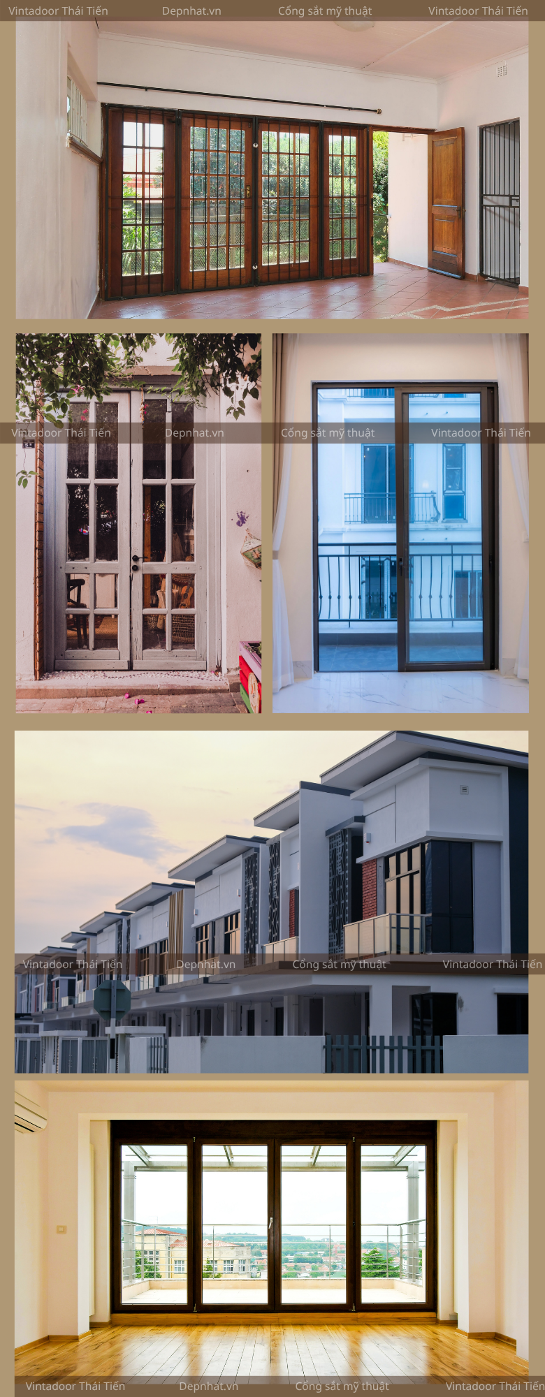 Cửa nhôm kính đẹp cần cân đối và đánh giá đúng các yếu tố Vintadoor Thái Tiến
