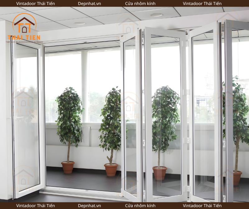 Cửa đi xếp trượt 4 cánh