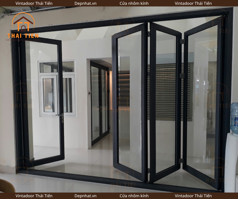 Cửa đi xếp trượt 4 cánh