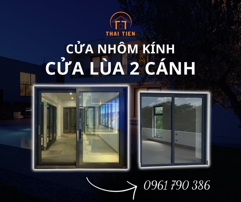 Cửa lùa 2 cánh