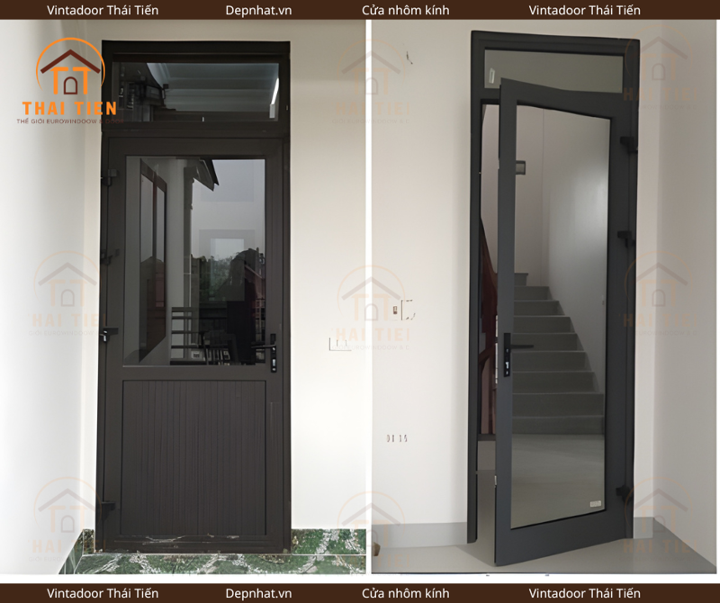 Cửa nhôm kính pano đặc