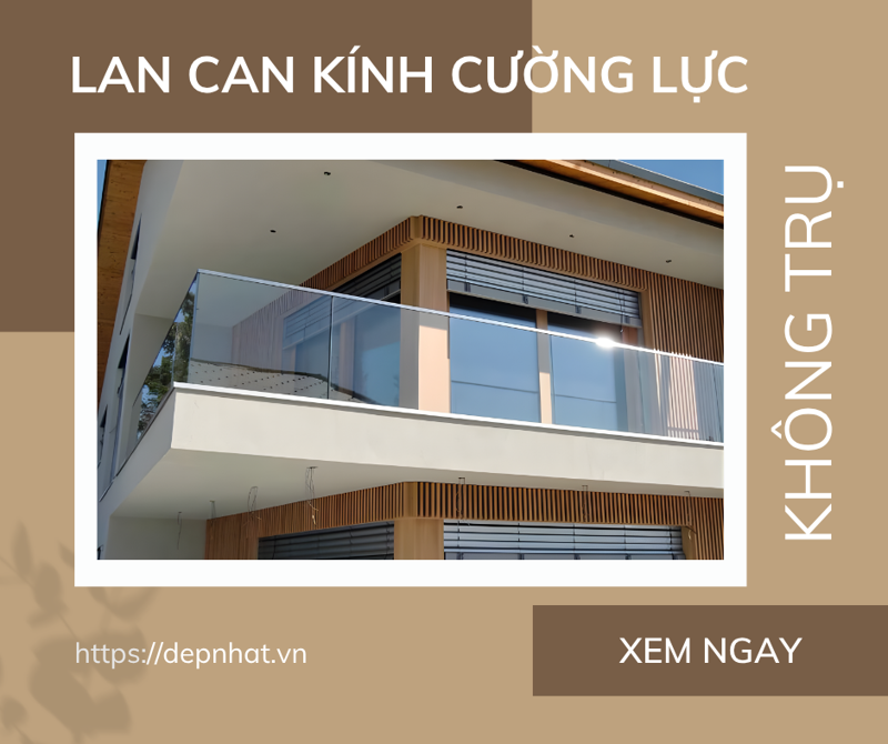 Lan can kính không trụ