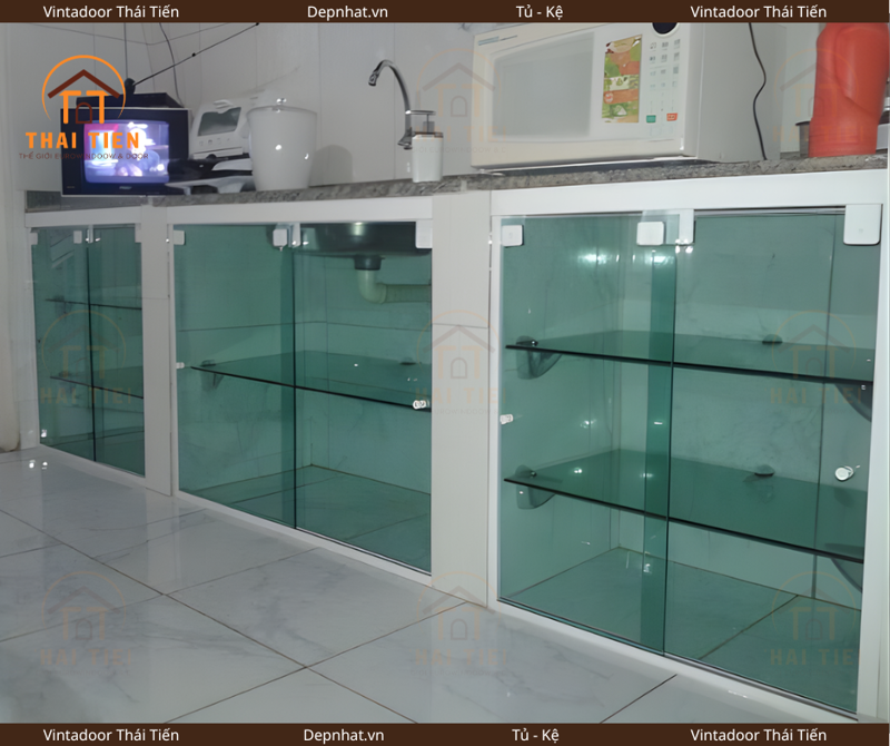 Tủ bếp nhôm XINGFA