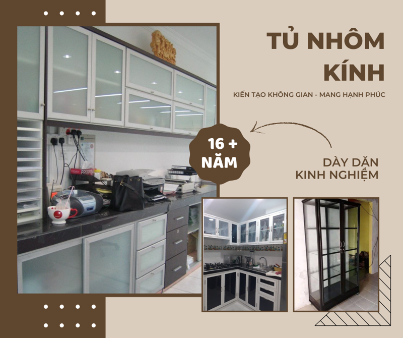 Tủ nhôm kính