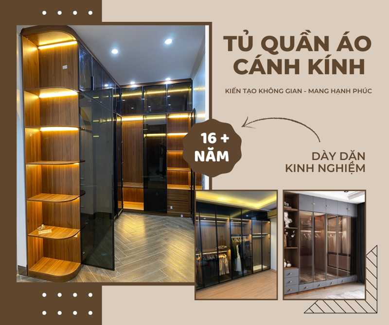 Tủ quần áo cánh kính cường lực