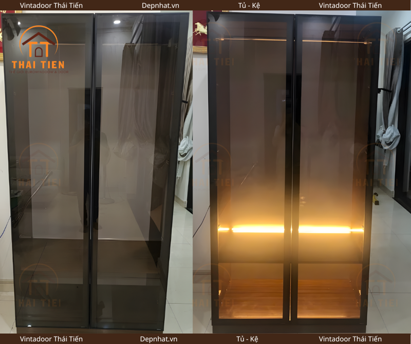 Tủ quần áo cánh kính cường lực