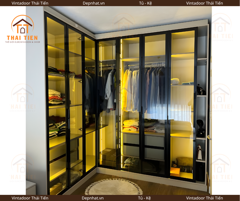 Tủ quần áo cánh kính cường lực