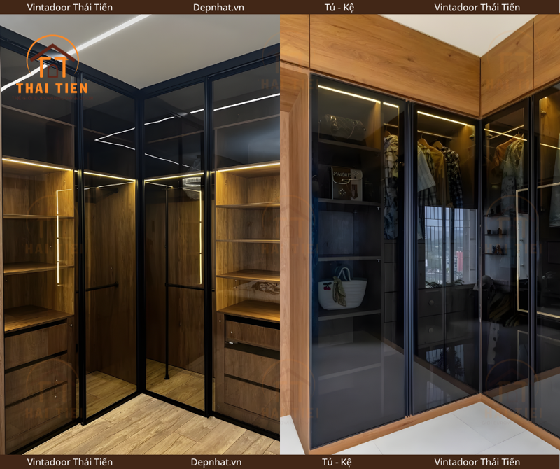 Tủ quần áo cánh kính cường lực