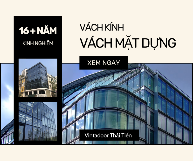 Vách nhôm kính mặt dựng