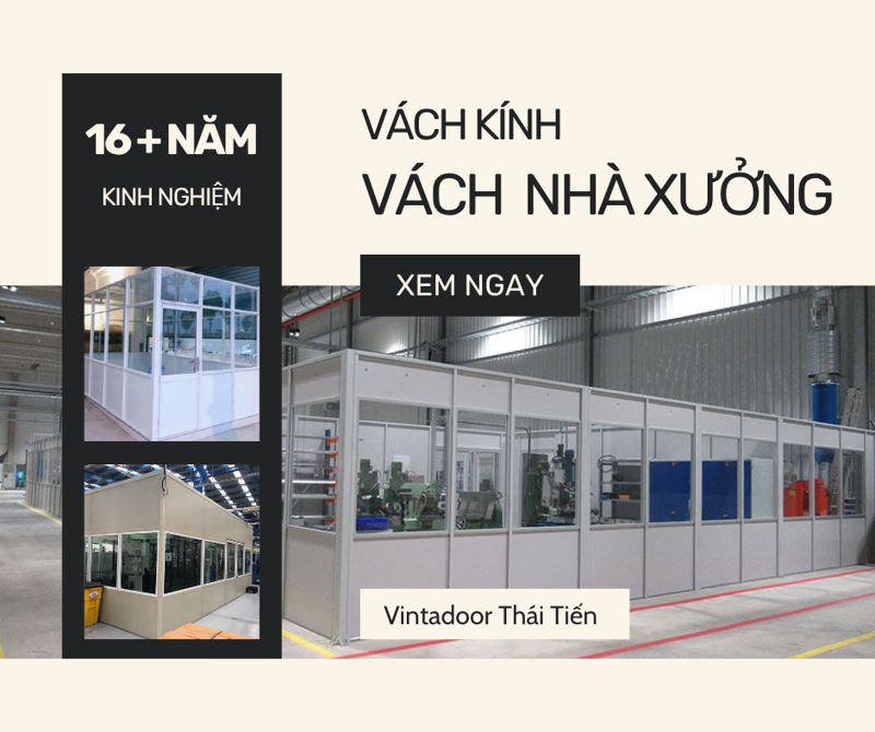 Vách nhôm kính nhà xưởng
