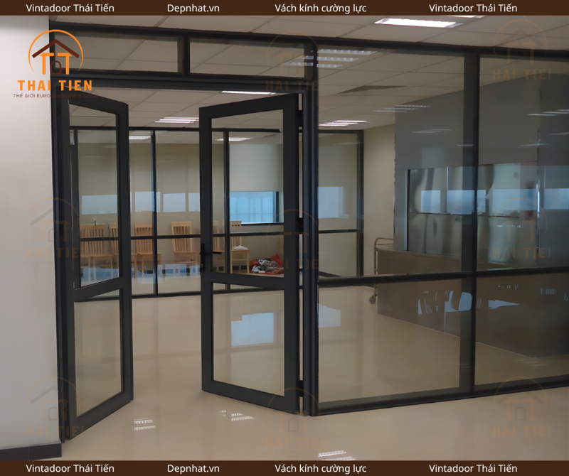 Vách nhôm kính