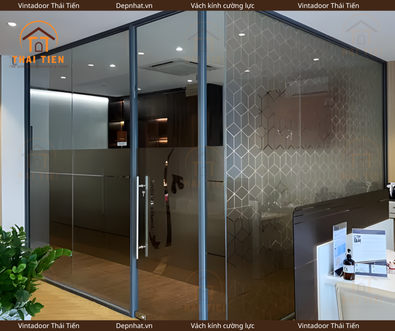 Vách nhôm kính