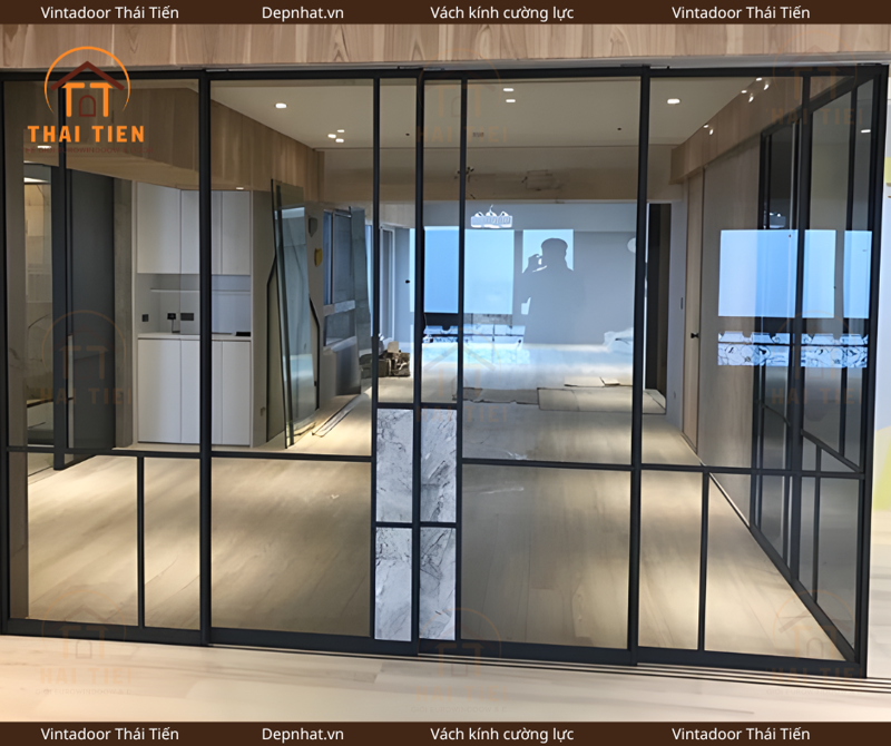 Vách nhôm kính