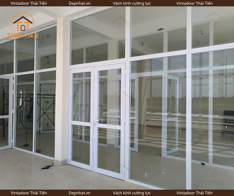 Vách nhôm kính
