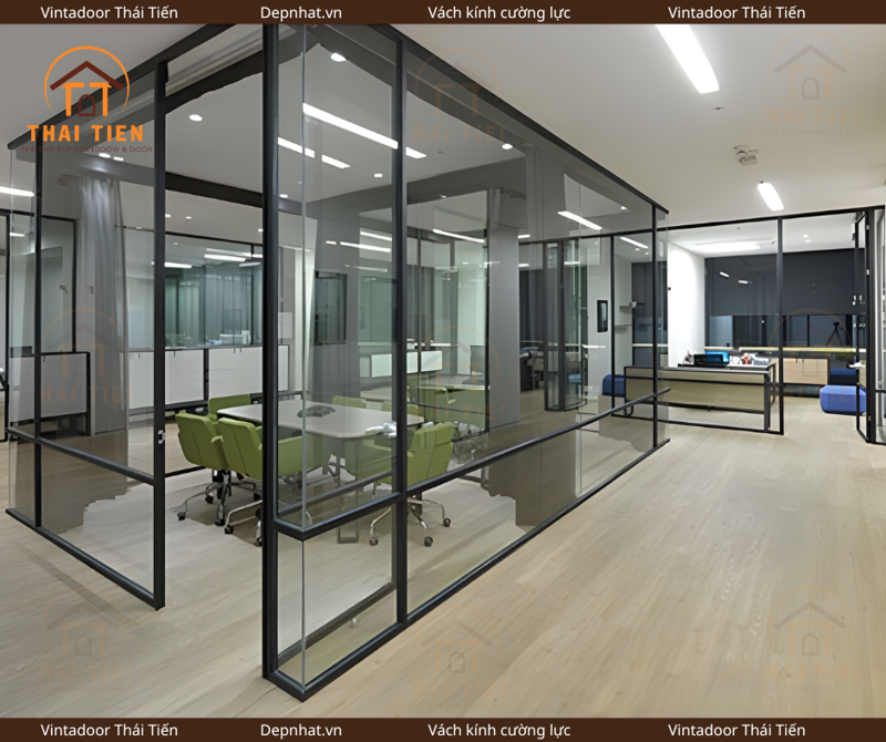 Vách nhôm kính