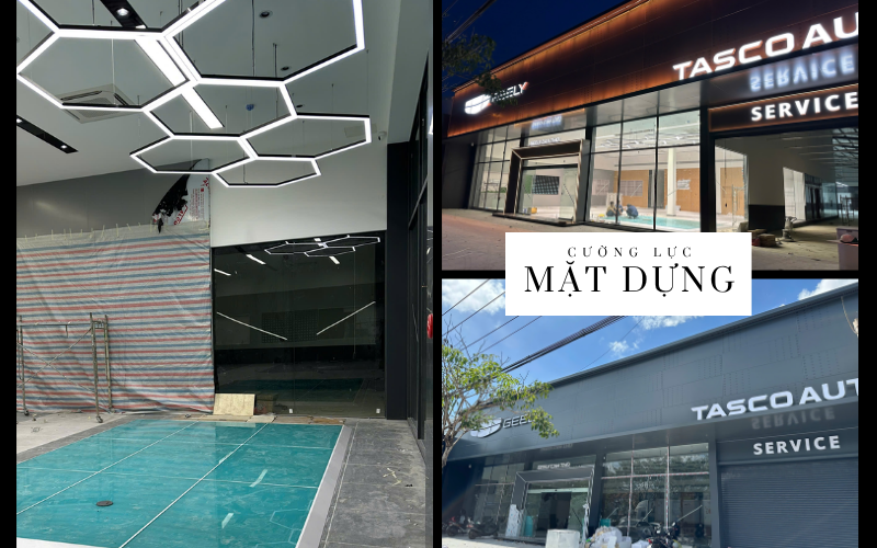 MẶT DỰNG & CỬA KÍNH SHOWROOM GEELY CẦN THƠ (TASCO AUTO)
