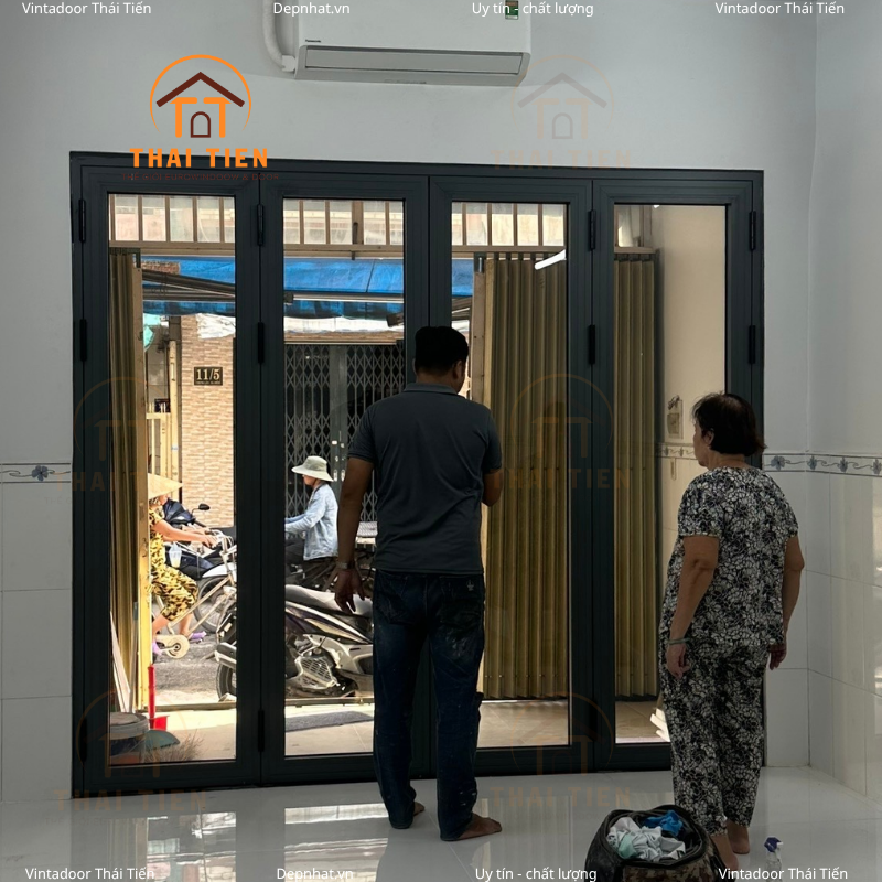 Thi công cửa nhôm Xingfa Việt Nam kính 8mm cường lực tại Bà Điểm, Hóc Môn - Ảnh 5