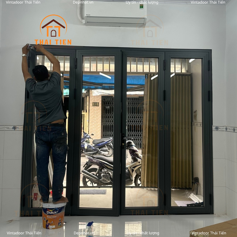Thi công cửa nhôm Xingfa Việt Nam kính 8mm cường lực tại Bà Điểm, Hóc Môn - Ảnh 7