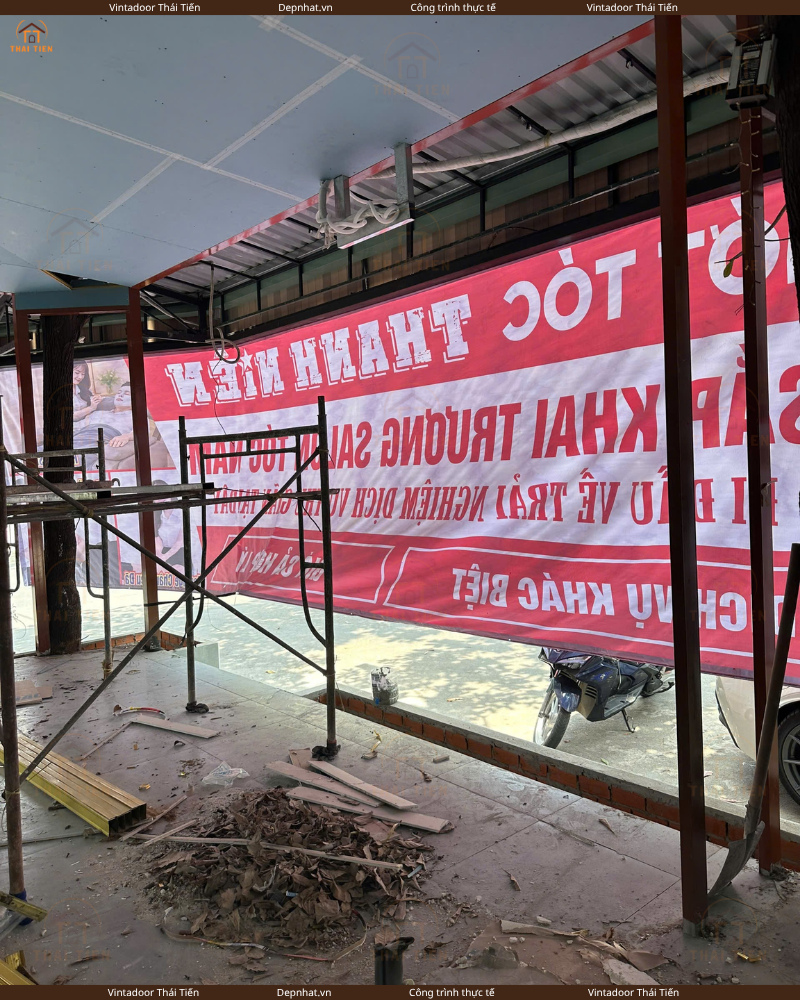 THI CÔNG NHÔM KÍNH XINGFA NÂU CÀ PHÊ – BARBER SHOP THANH NIÊN 6, GÒ VẤP - Ảnh 7