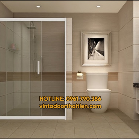	Phòng tắm kính mở trượt
