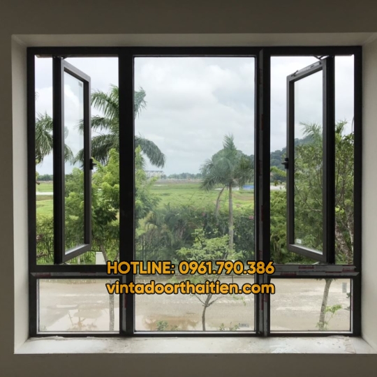Cửa sổ mở quay nhôm xingfa