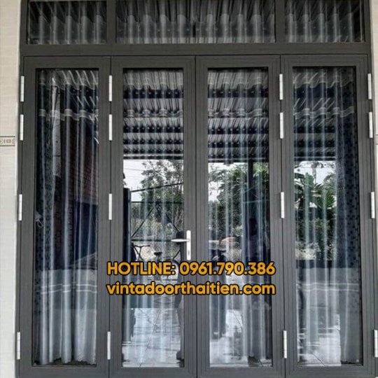 Cửa lùa nhôm xingfa khung đen