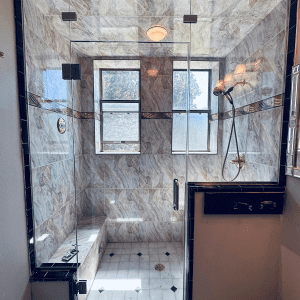 CABIN TẮM NHÔM KÍNH CHỮ L