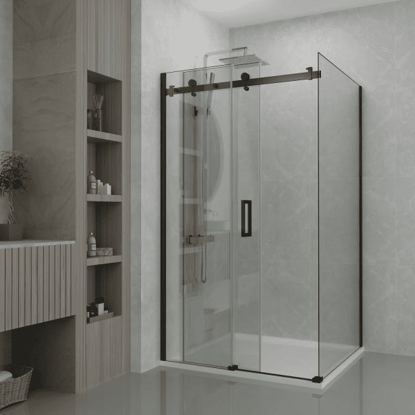 PHÒNG TẮM KÍNH CƯỜNG LỰC KHUNG INOX