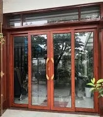 CỬA NHÔM KÍNH GIẢ GỖ CAO CẤP - Ảnh 5