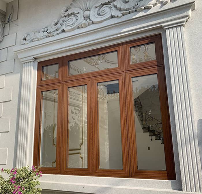CỬA SỔ NHÔM KÍNH GIẢ GỖ - Ảnh 2