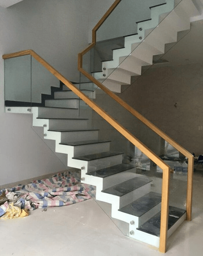 CẦU THANG NHÔM KÍNH TỐI GIẢN - Ảnh 9