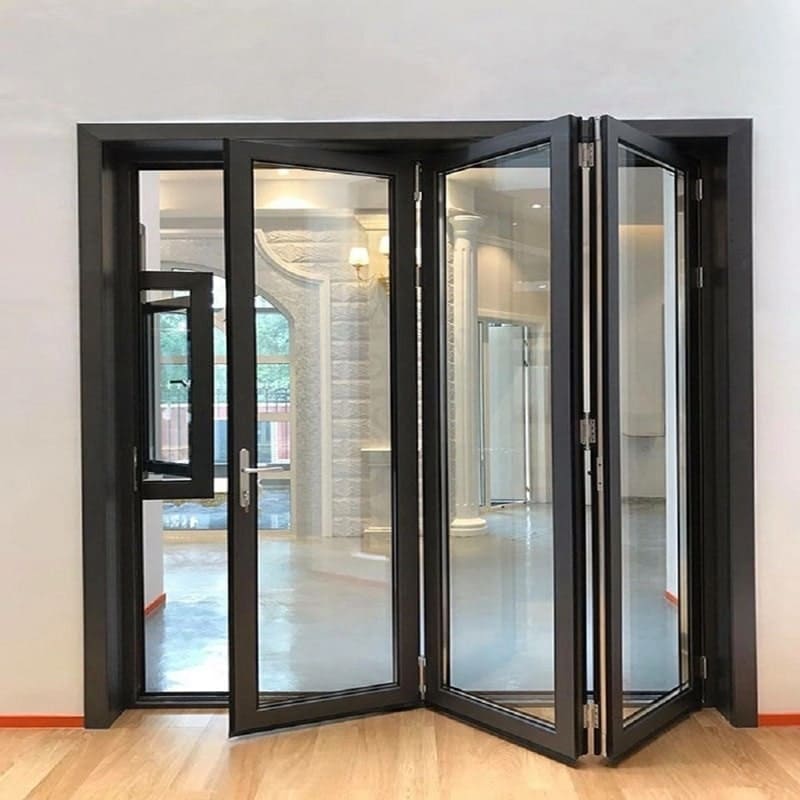 CỔNG XẾP NHÔM KÍNH HIỆN ĐẠI - Ảnh 5