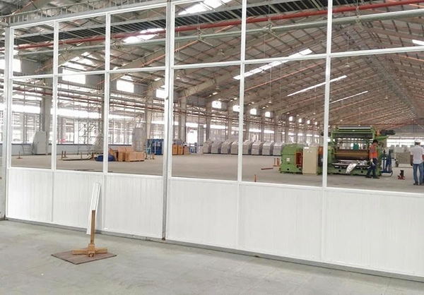 VÁCH NHÔM KÍNH NHÀ XƯỞNG
